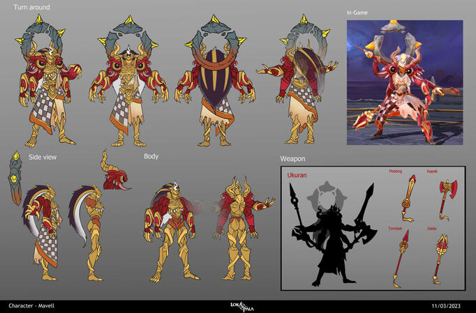 Character Design - Mavell for Lokapala (Anantarupa Studio)