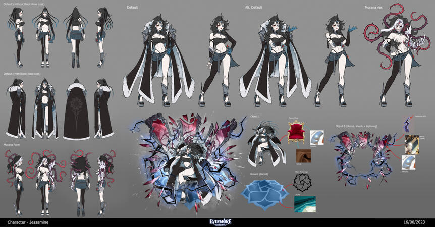 Character Design - Jessamine for Evermore Knights (Nomina Studio)