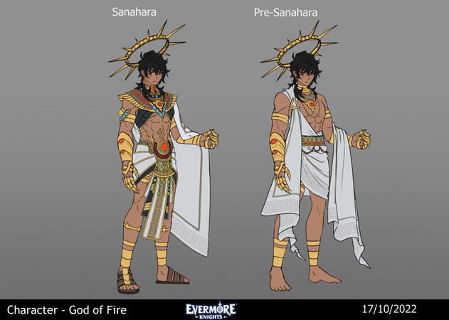 Character Design - God Faer Sanahara for Evermore Knights (Nomina Studio)